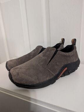 Merrell Jungle Moc Shoes Mens 11 Wide Gray Suede Slip On 13W J63787W